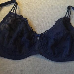 Navy Lace Bra